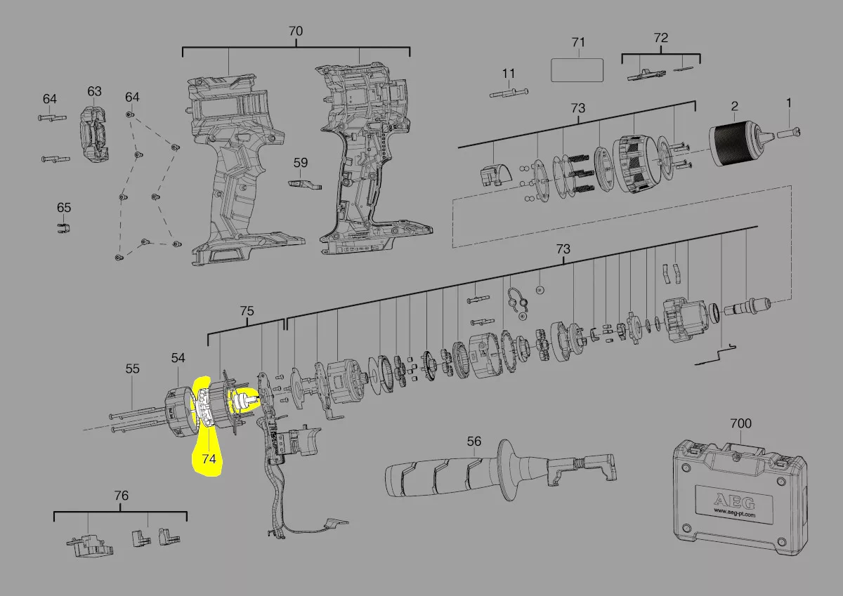 rotor réf. 4931465729 AEG